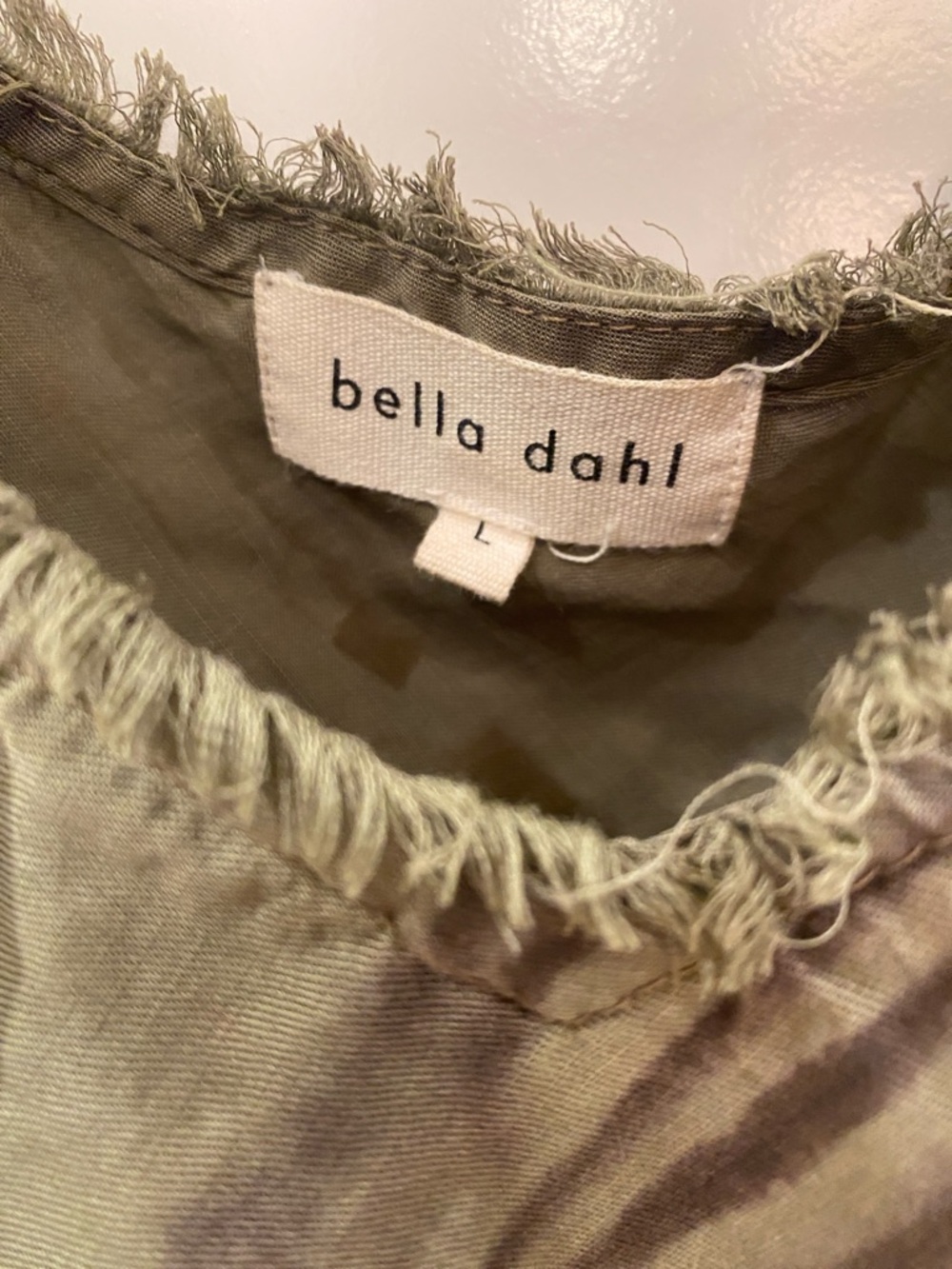 Bella Dahl Olive Green Tie-Dye Camisole - Picture 2 of 6